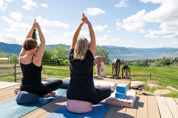 Private Yoga overlooking Lake Okanagan